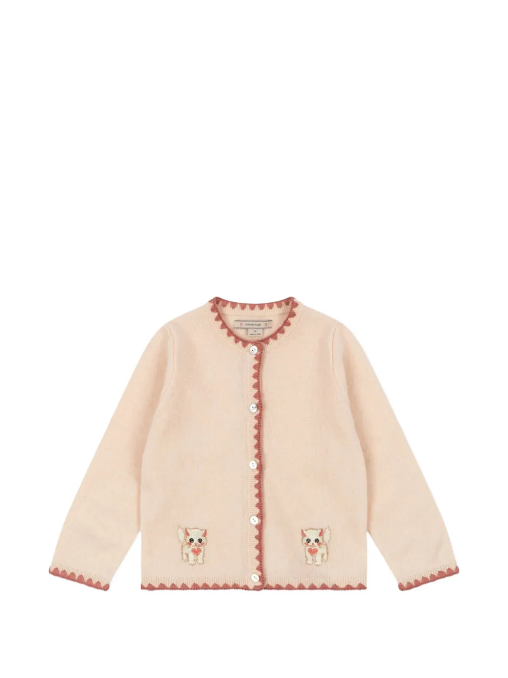 Konges Sløjd embroidered wool cardigan - Rosa