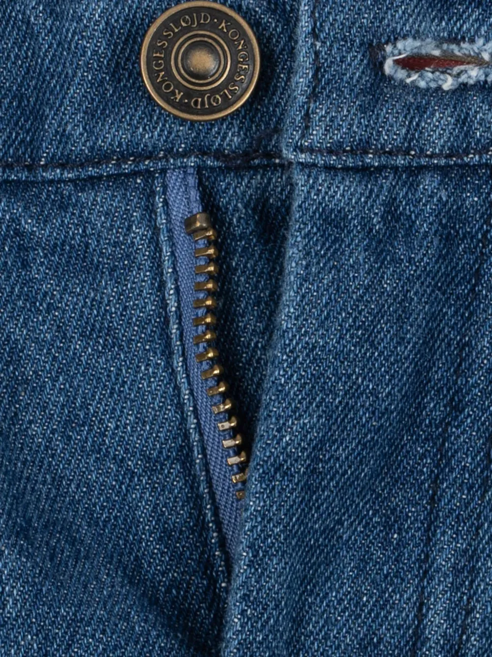 Konges Sløjd Elba Flare jeans verfraaid met pailletten Blauw