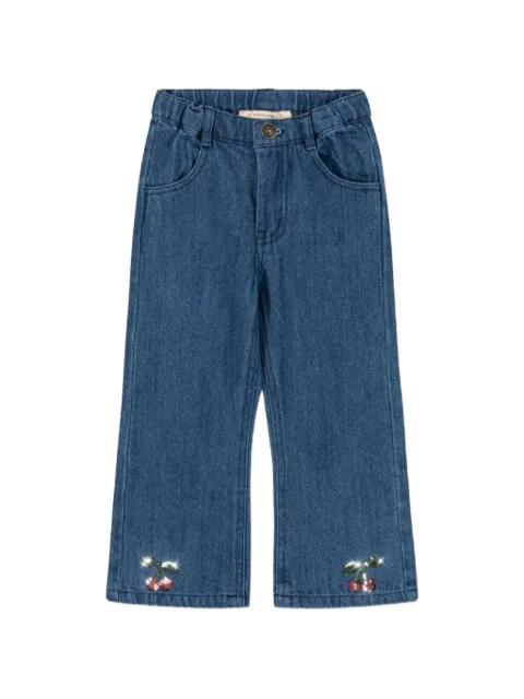 Konges Sløjd Elba Flare sequin-embellished jeans