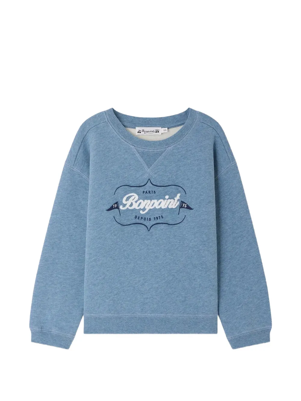 Bonpoint Erol logo-embroidered sweatshirt - Blau