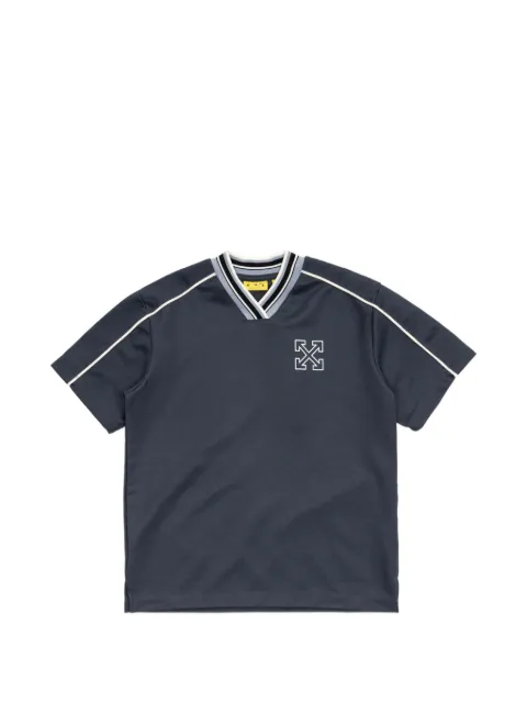Off-White Kids T-shirt med logotryk og kantning