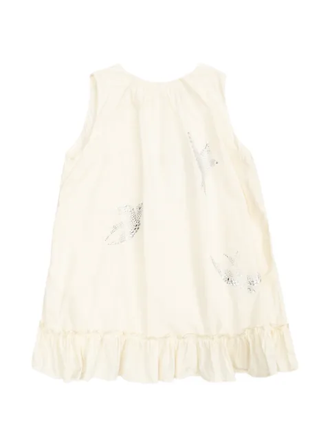 Stella McCartney Kids vestido bordado con lentejuelas