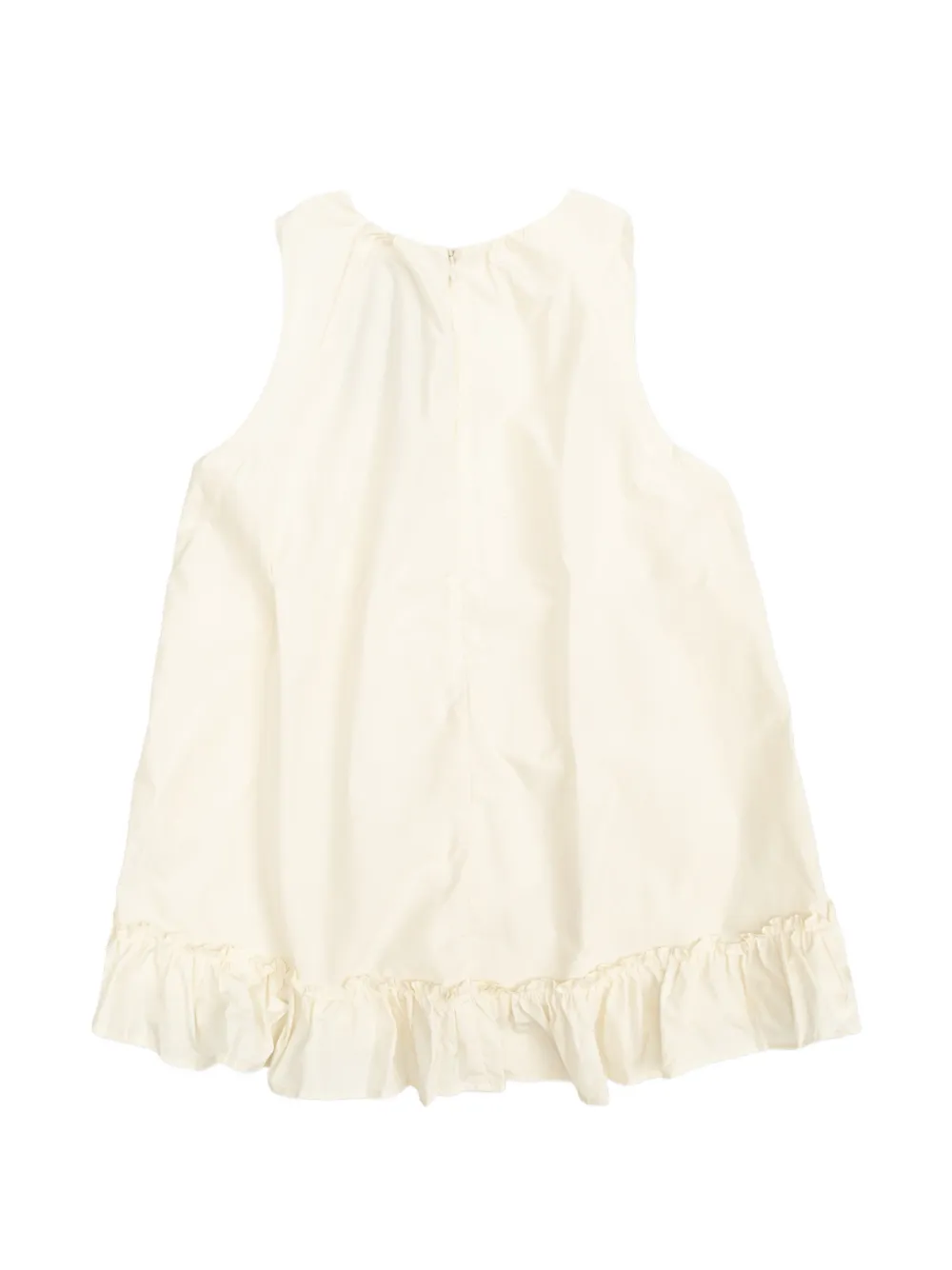 Stella McCartney Kids sequin-embellished ruffled dress Beige