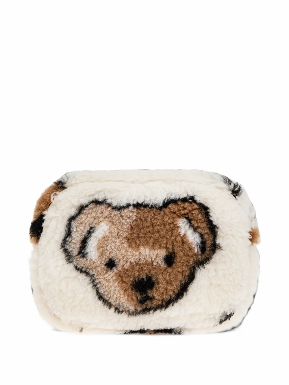 Burberry Kids Lulu bear-pattern shoulder bag Wit