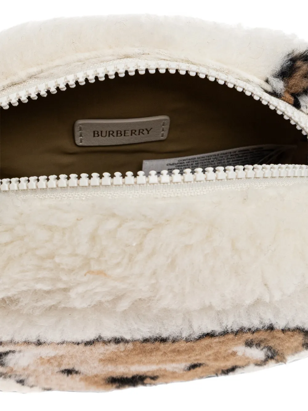 Burberry Kids Lulu bear-pattern shoulder bag Wit