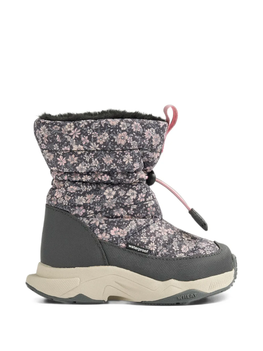 WHEAT Esme floral-print quilted snow boots - Gris WHEAT Esme floral-print quilted snow boots - Gris