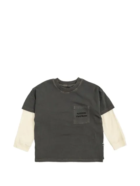 Mini Rodini layered-sleeve pocket T-shirt