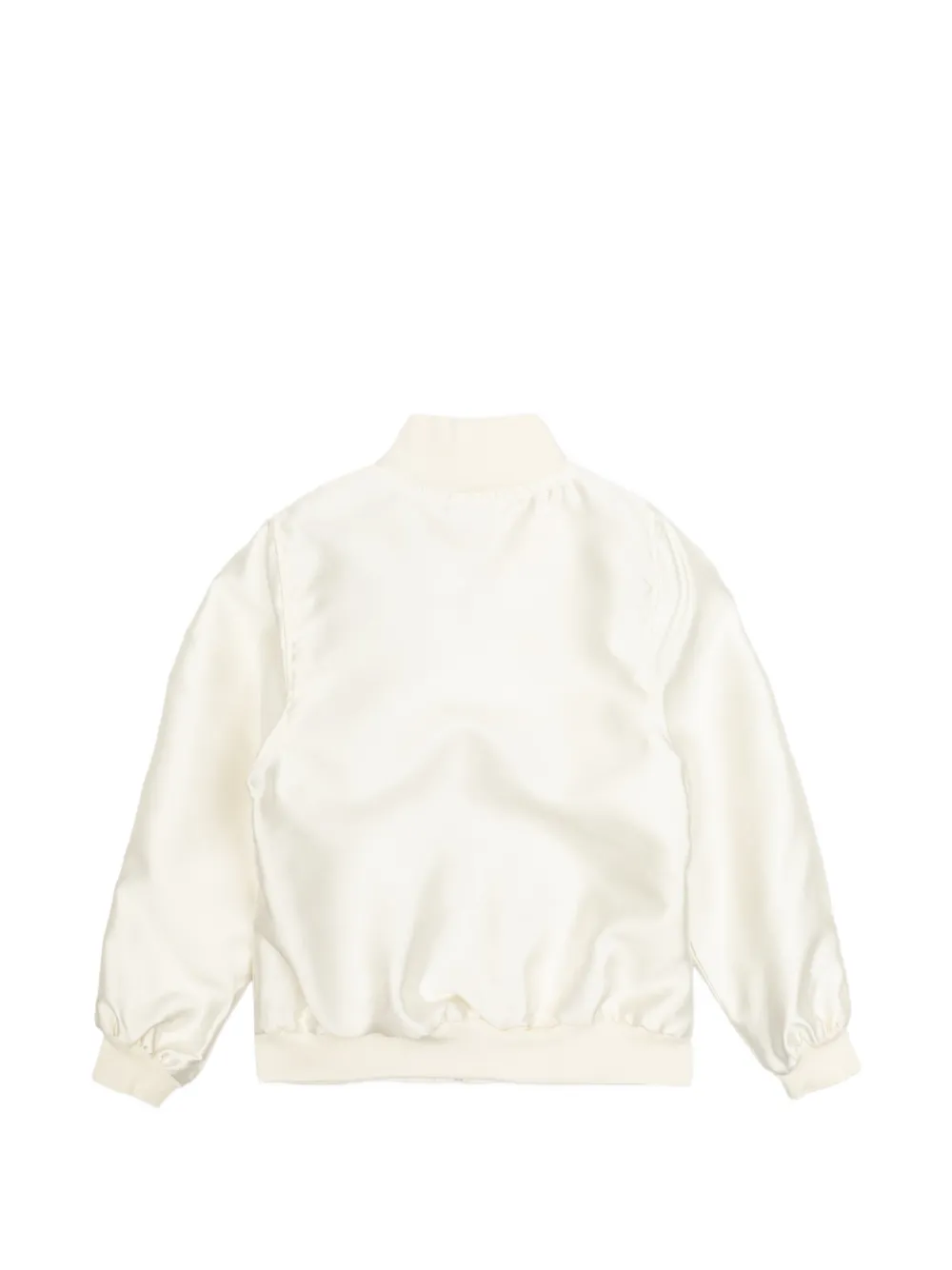 Stella McCartney Kids crystal-embellished bomber jacket Beige