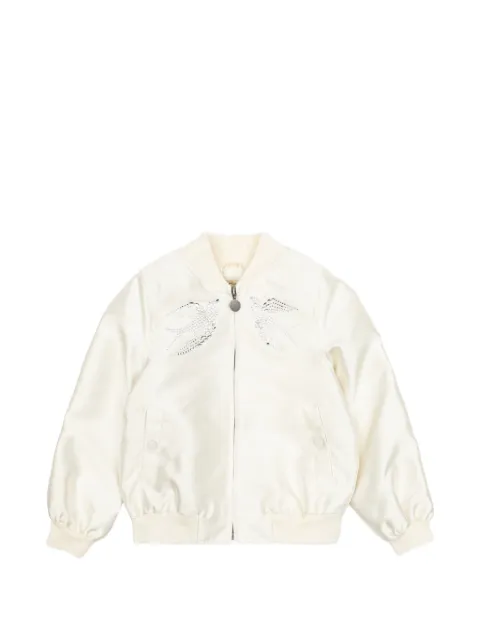 Stella McCartney Kids crystal-embellished bomber jacket