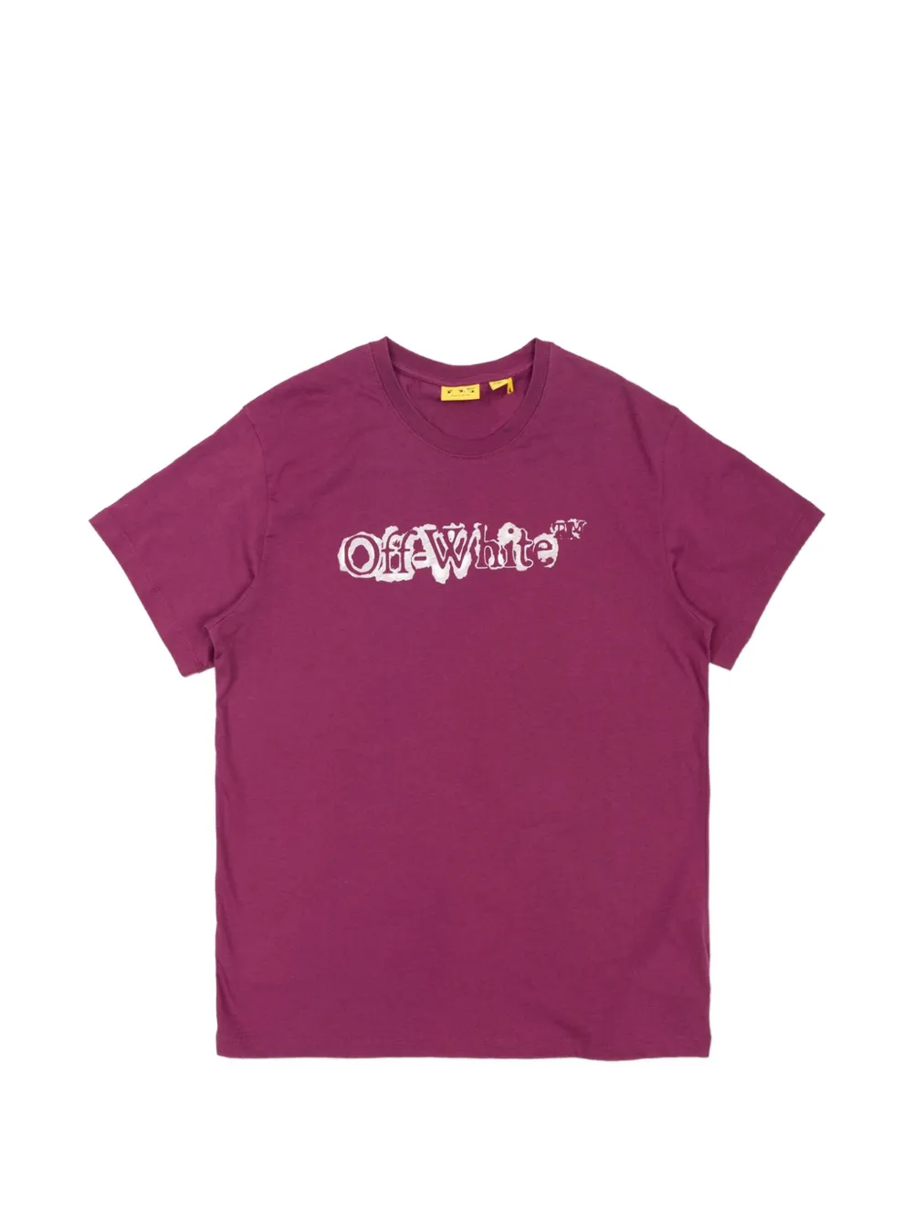 Off-White Kids logo-print T-shirt - Viola