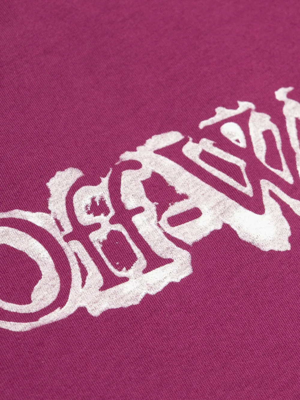 Off-White Kids T-shirt met logoprint Paars