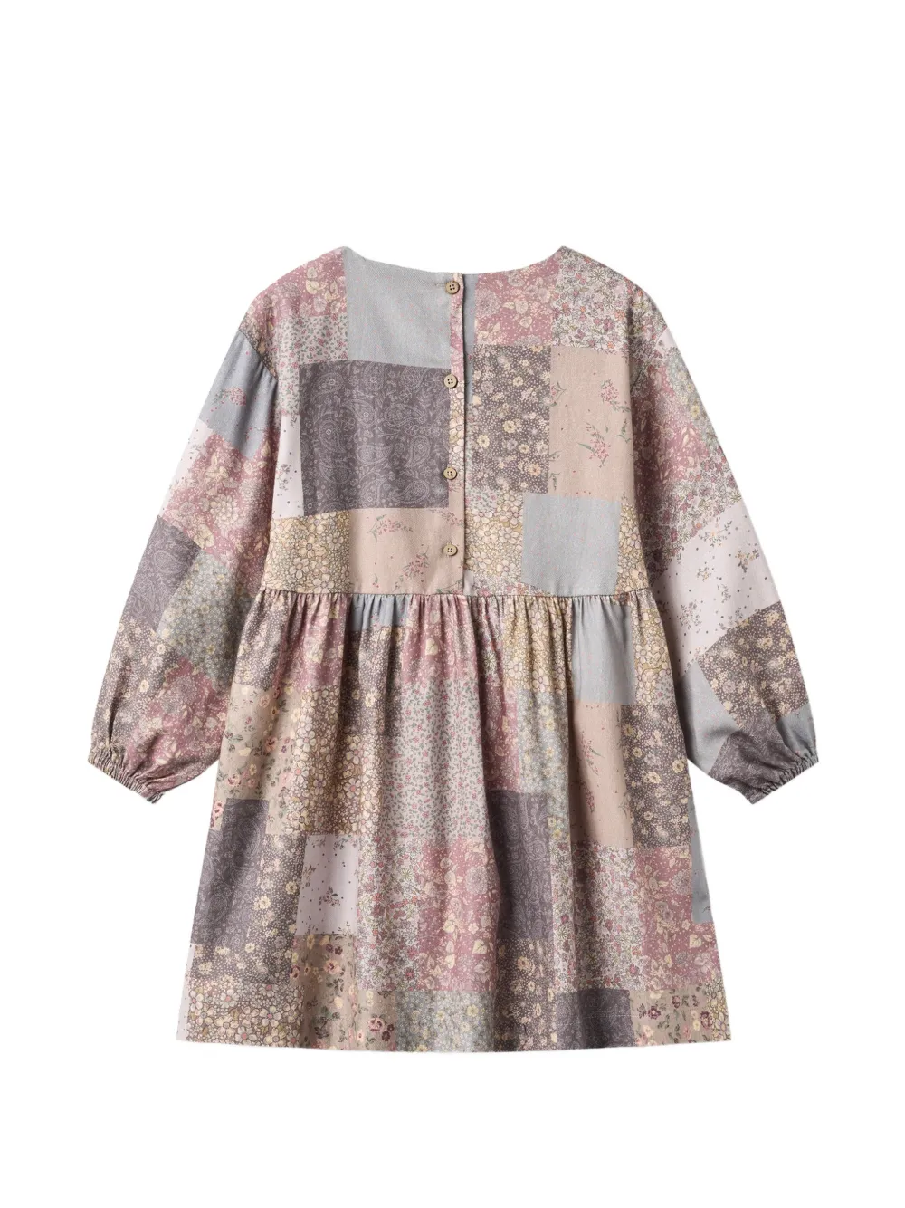 WHEAT Herdis mini-jurk met bloemenprint en patchwork Roze