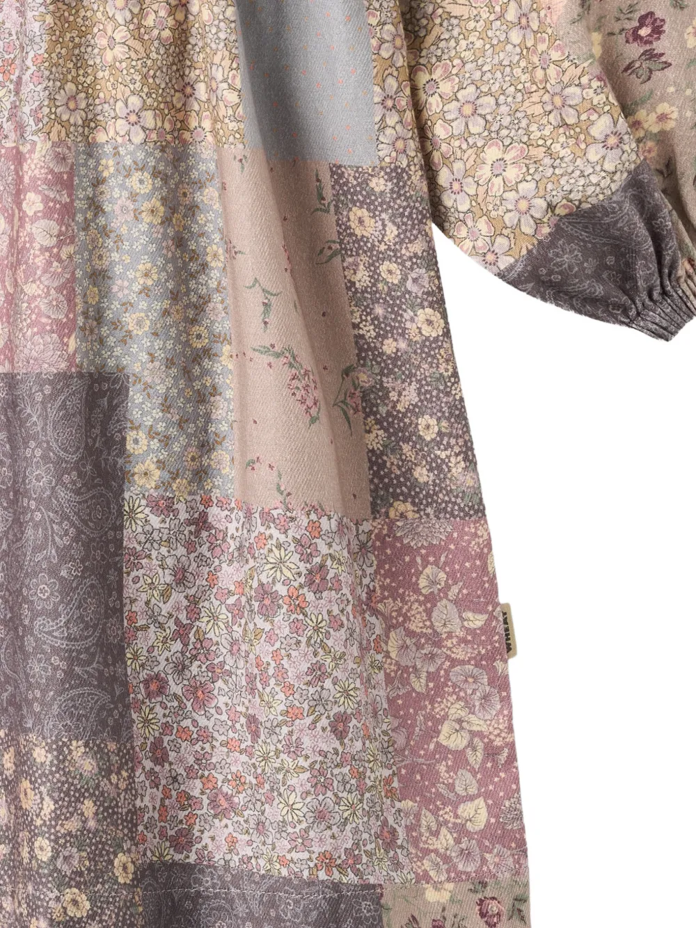 WHEAT Herdis mini-jurk met bloemenprint en patchwork Roze