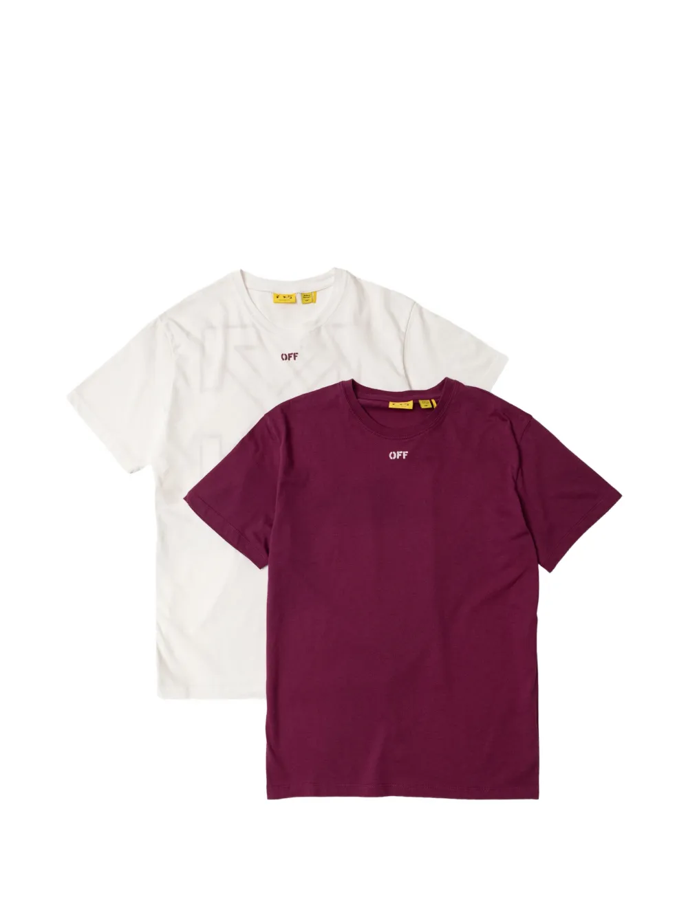 Off-White Kids Arrows logo T-shirt (set of 2) - Bianco