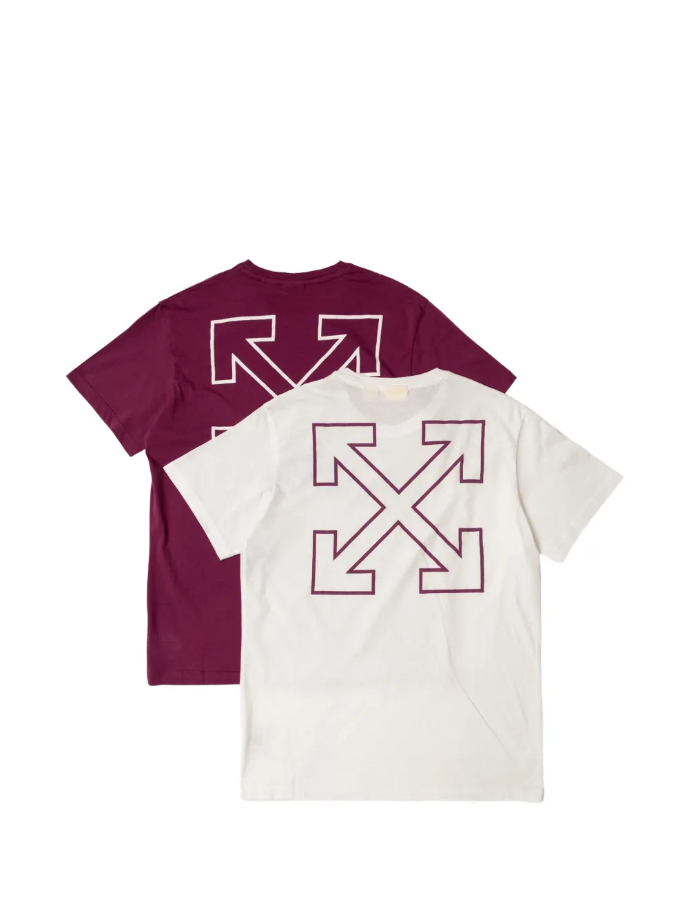 Off-White Kids Arrows T-shirt met logo (set van 2) Wit