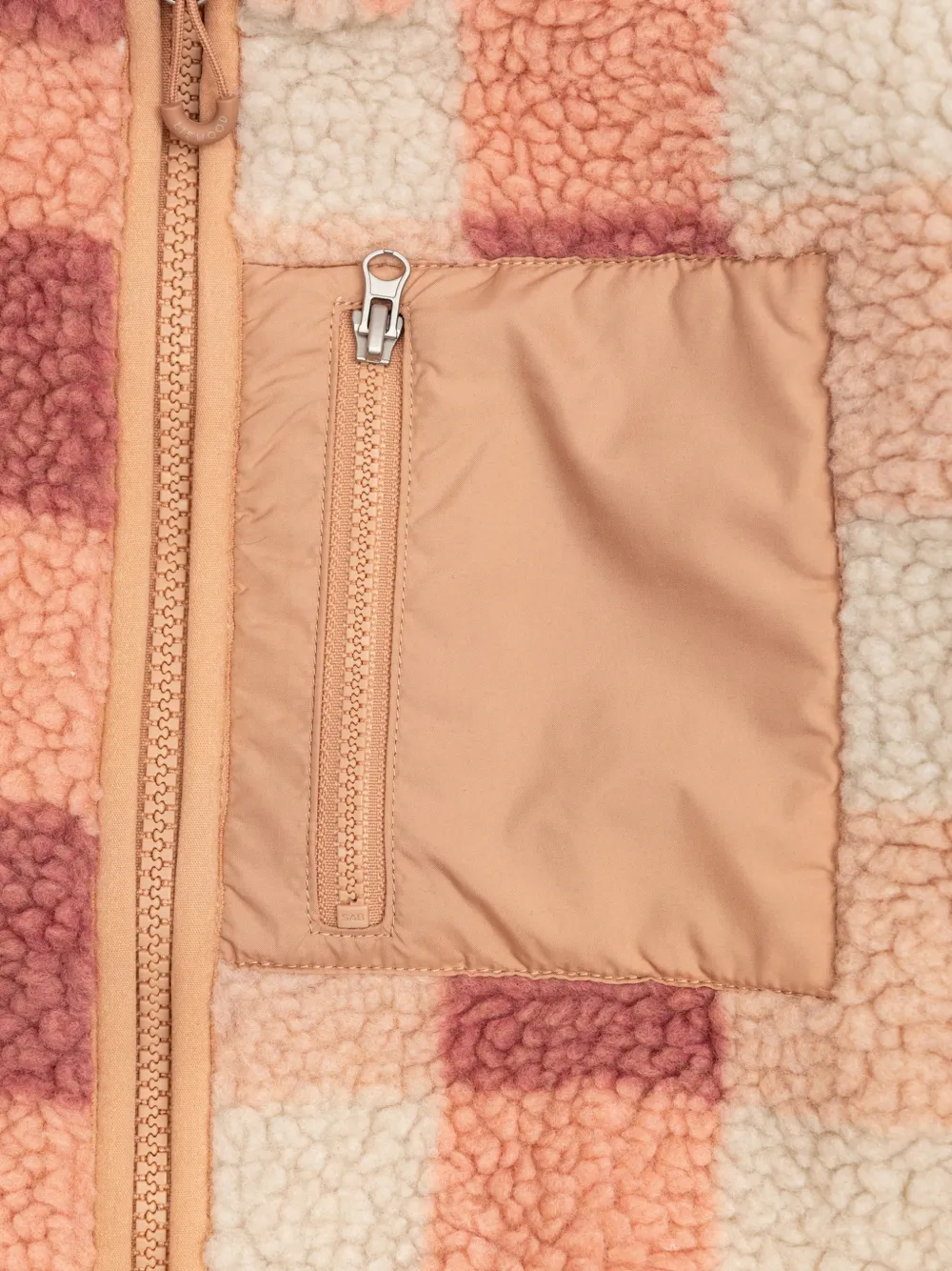 Liewood Nolan geruit fleece jack Roze