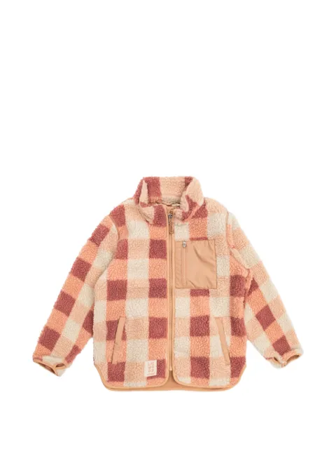 Liewood Nolan checked fleece jacket