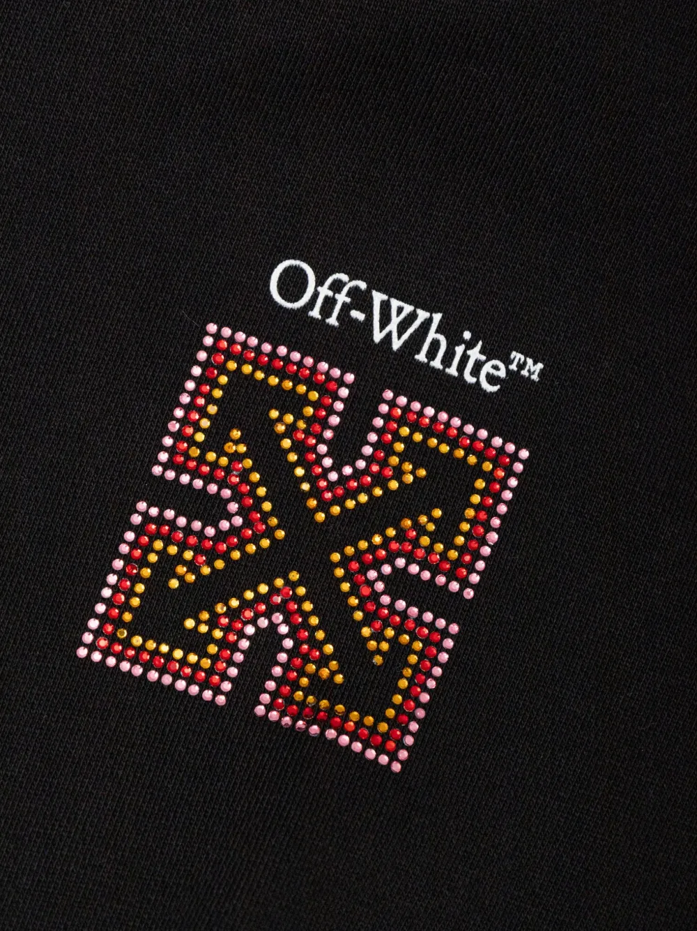 Off-White Kids Arrows-motif hooded dress Zwart
