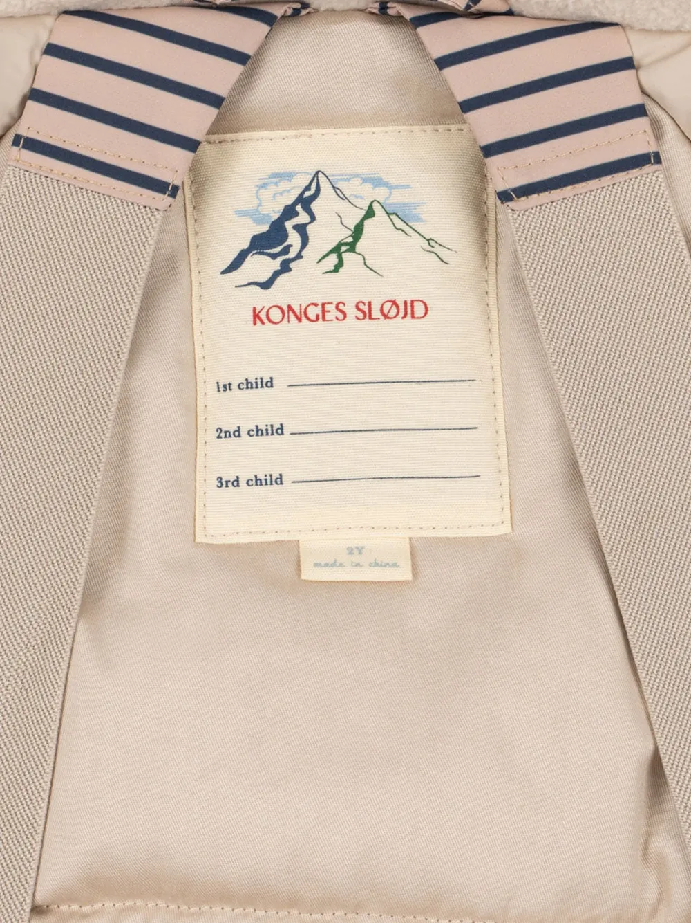 Konges Sløjd Mismou striped jacket Beige