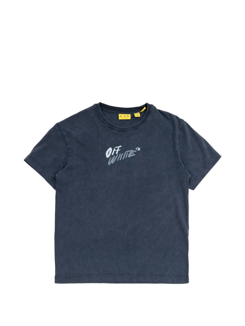 Off-White Kids logo-print T-shirt - Blu