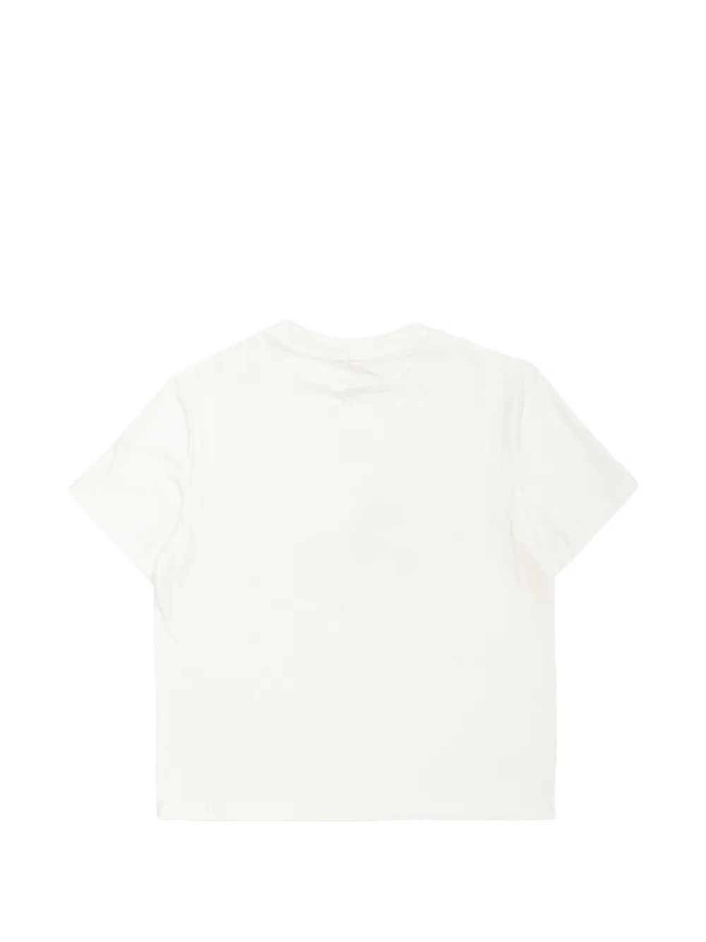 Stella McCartney Kids T-shirt verfraaid met kristallen en paardenpatroon Wit
