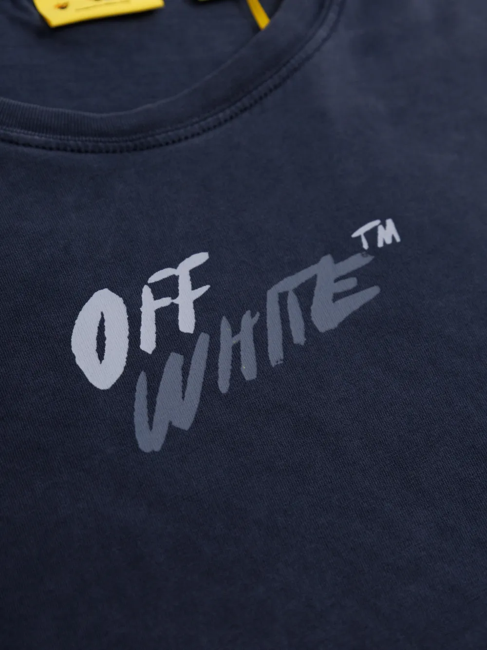 Off-White Kids T-shirt met logoprint Blauw