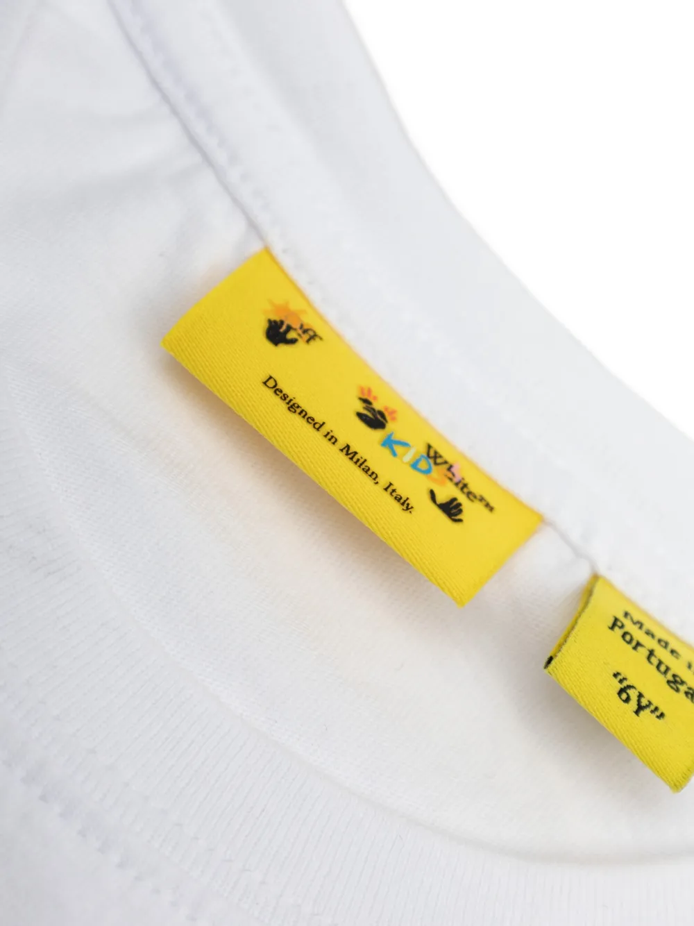 Off-White Kids T-shirt met print Wit
