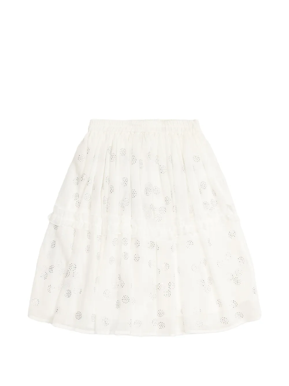 Stella McCartney Kids Rok verfraaid met pailletten Wit