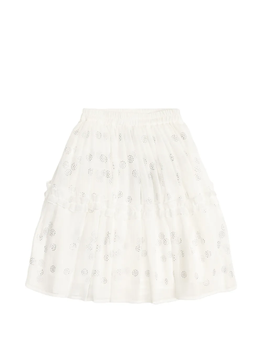 Stella McCartney Kids Rok verfraaid met pailletten Wit
