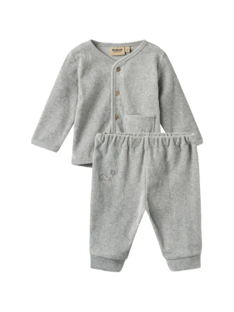 WHEAT Toto Sky cardigan trousers set (set of two)