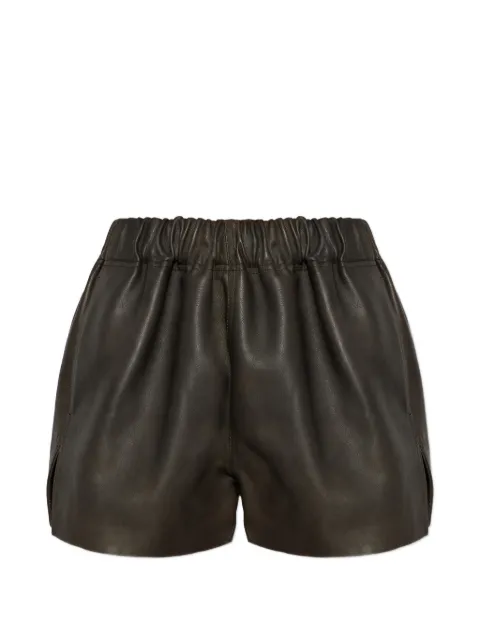 Rick Owens leather shorts