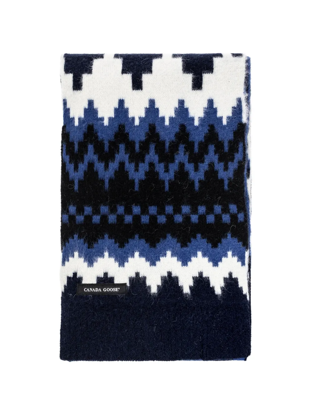 Canada Goose Fair Isle gebreide sjaal Blauw