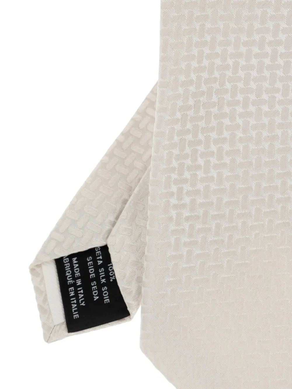 TOM FORD irregular weave tie Beige