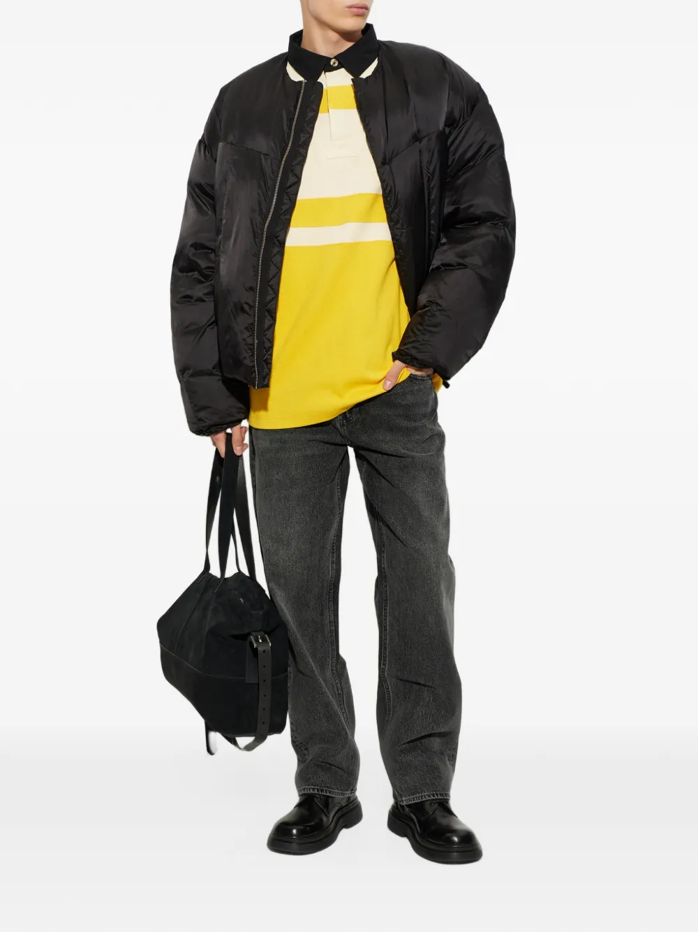 ENTIRE STUDIOS POD padded down jacket Zwart