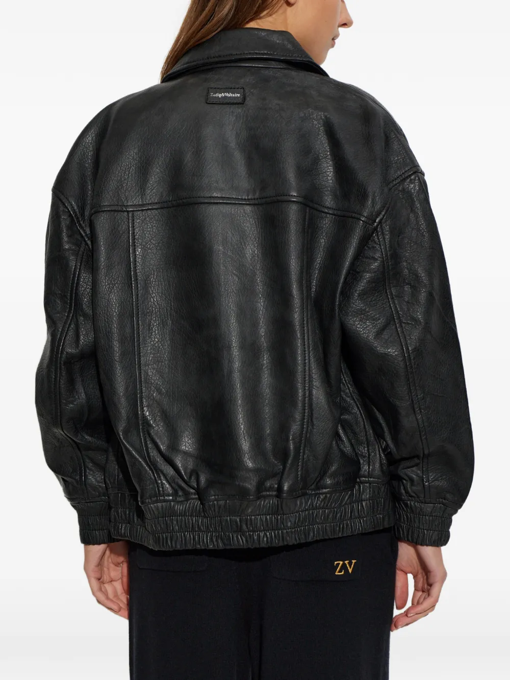 Zadig&Voltaire Loriand leather jacket Zwart