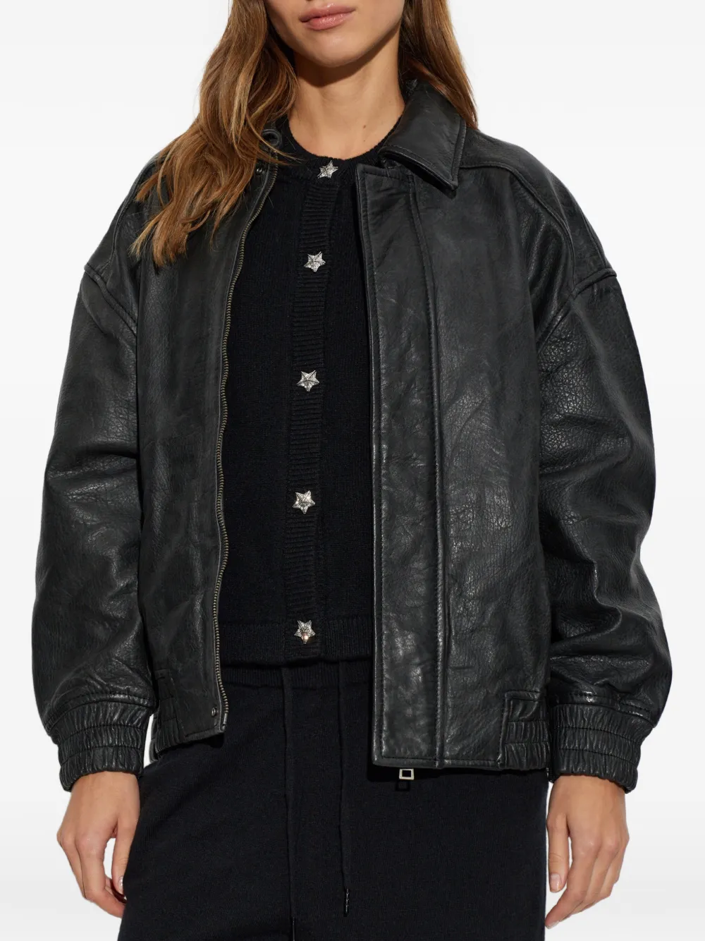 Zadig&Voltaire Loriand leather jacket Zwart