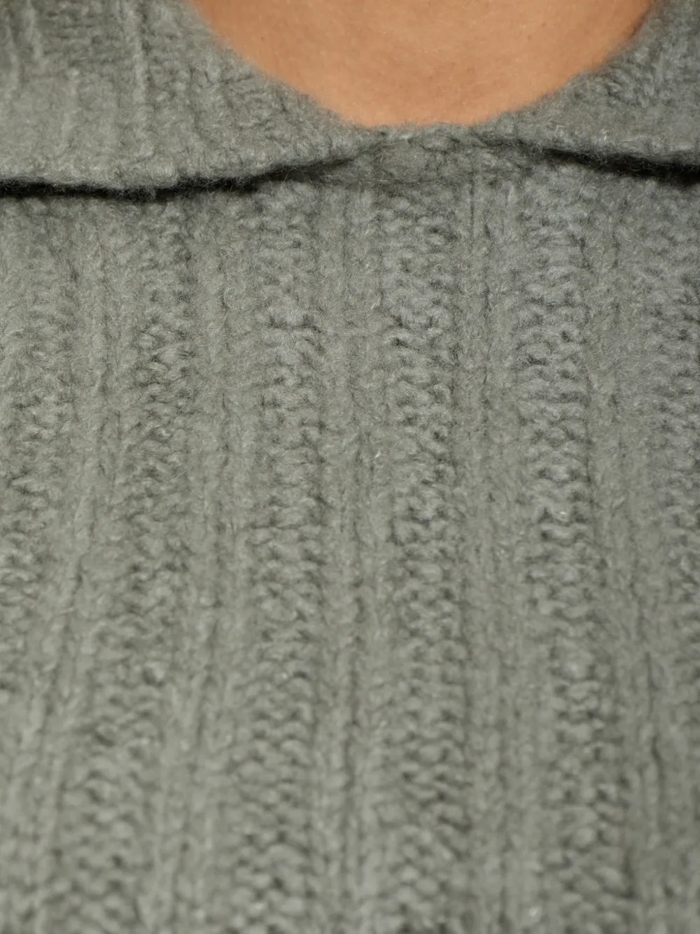 Rick Owens ribbed-knit sleeveless hooded sweater Grijs