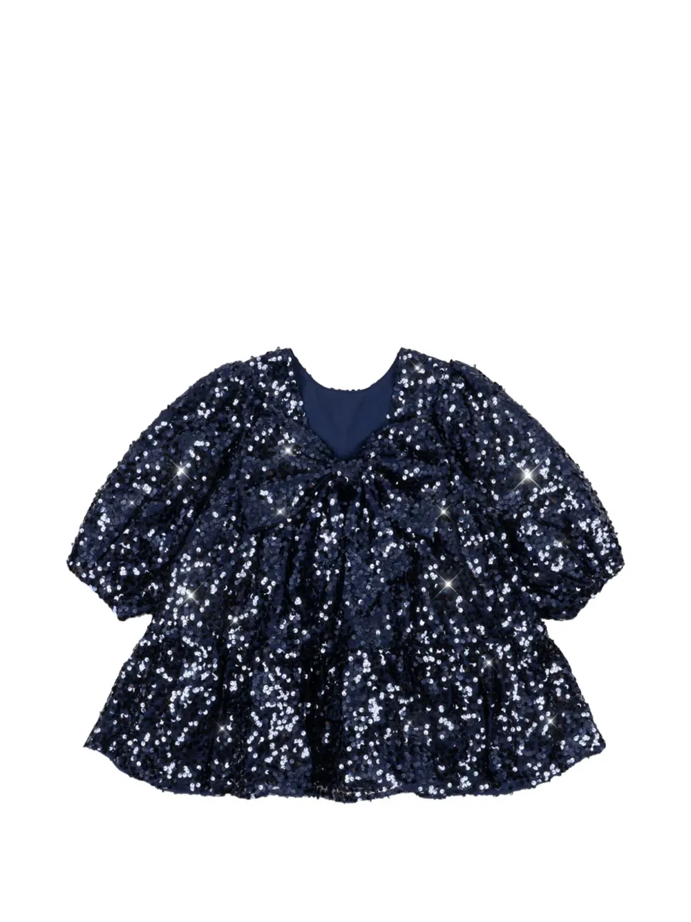 Konges Sløjd Lila sequin-embellished tiered dress - Blu