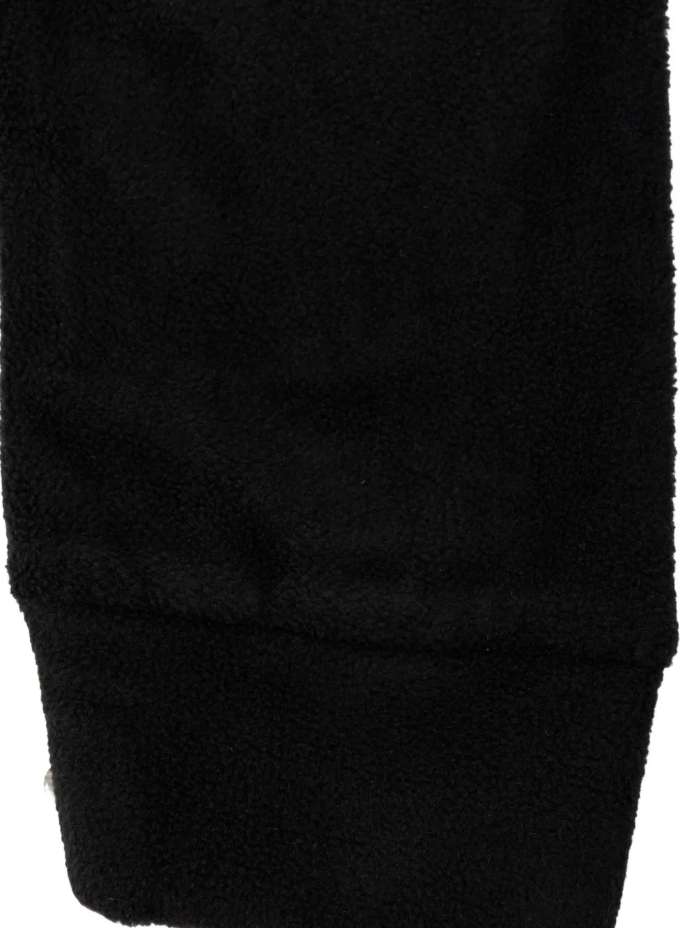 Mini Rodini Fleece broek met pinguïnpatch Zwart