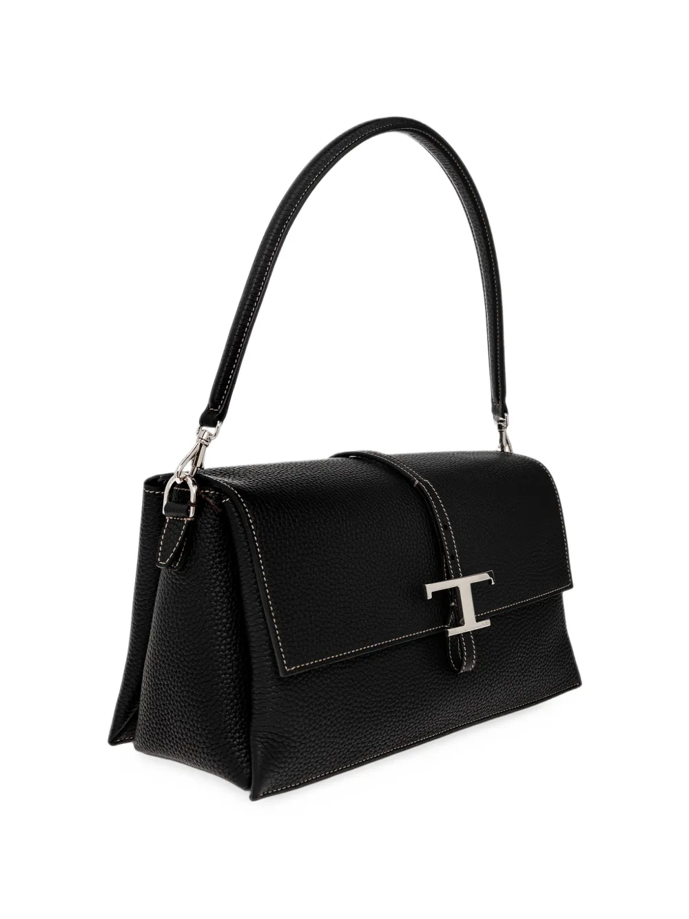 Tod's small T Timeless leather shoulder bag Zwart