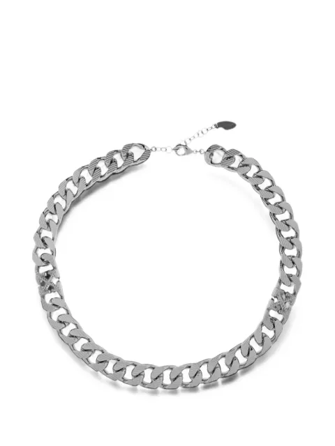 Off-White Arrows textured curb-chain necklace