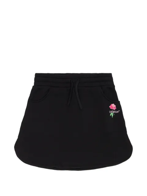 Off-White Kids logo-print drawstring skirt