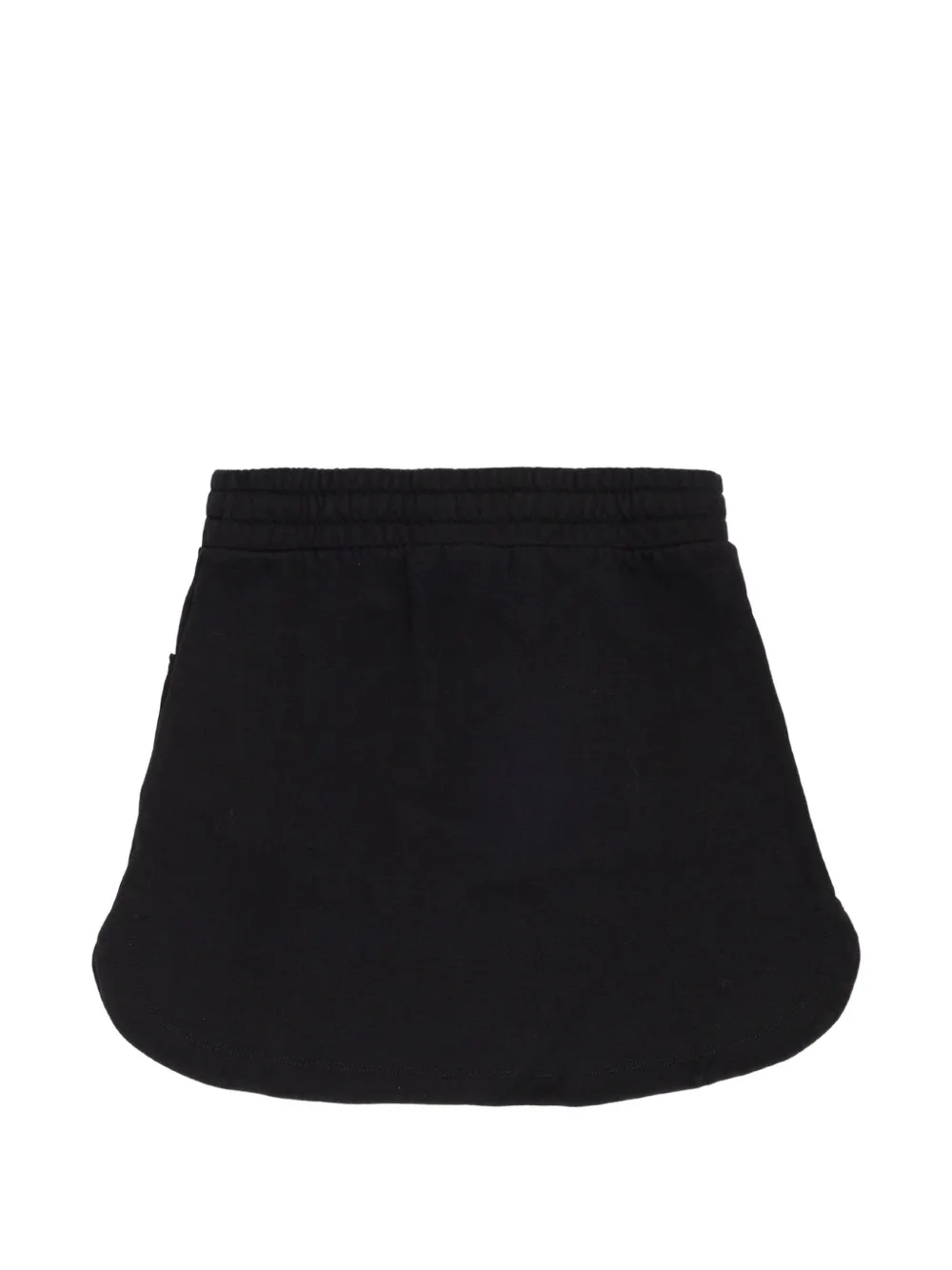 Off-White Kids logo-print drawstring skirt Zwart