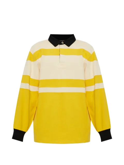 ENTIRE STUDIOS striped long-sleeve polo shirt