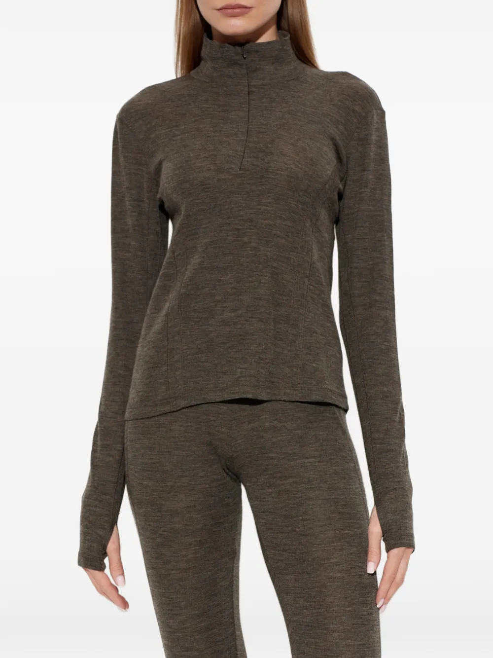 RETHINKIT STUDIOS half-zip turtleneck top Bruin