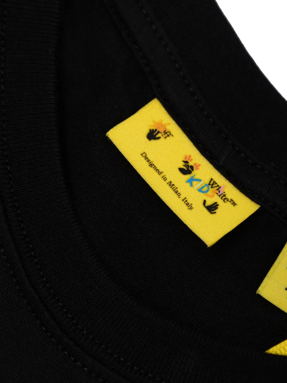 Off-White Kids Arrows T-shirt met pailletten Zwart