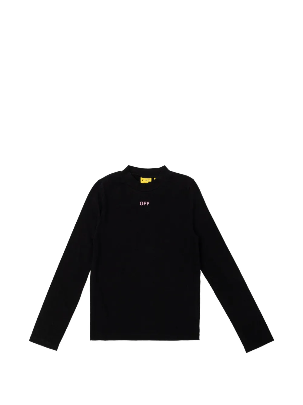 Off-White Kids logo-print long-sleeve T-shirt - Nero