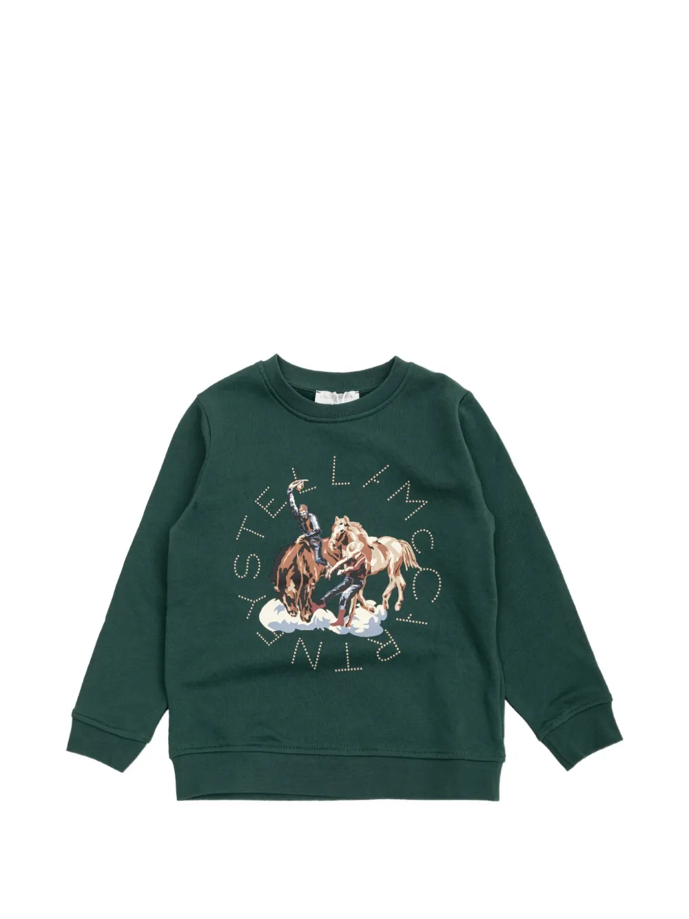 Stella McCartney Kids Sweater met grafische print Groen