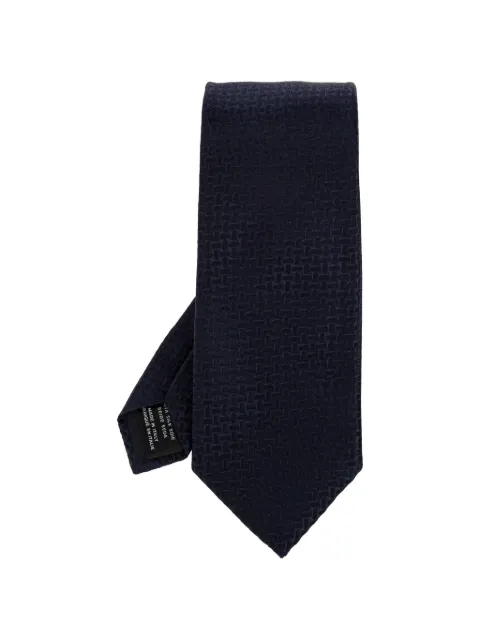 TOM FORD basketweave silk tie