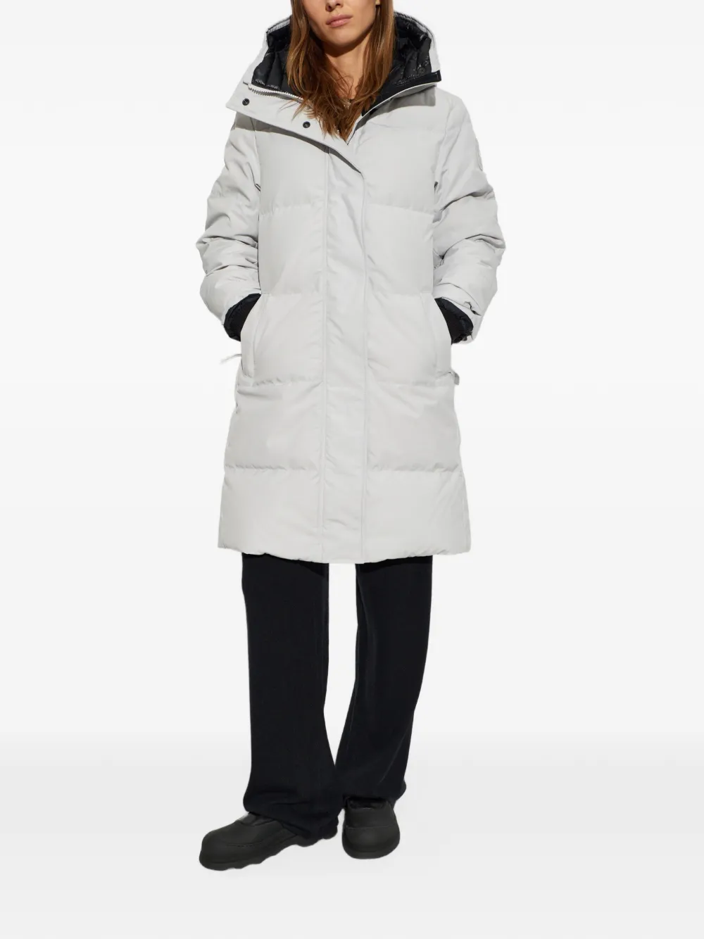 Canada Goose Louise hooded parka coat Grijs